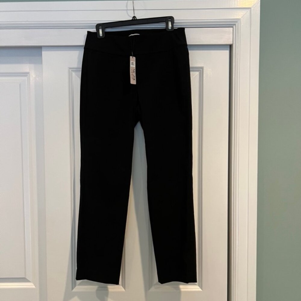 NIC+ZOE Pull On Black Pants Size 8